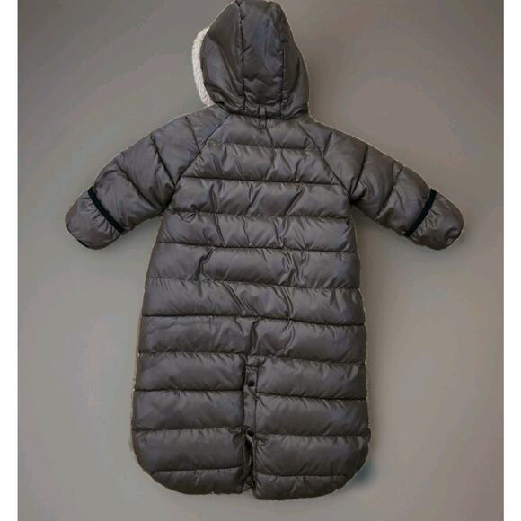 7 Am Enfant Doudoune Infant Coat Sack Boy Girl Winter Coat 6-12Months ~ Brown - Picture 2 of 9